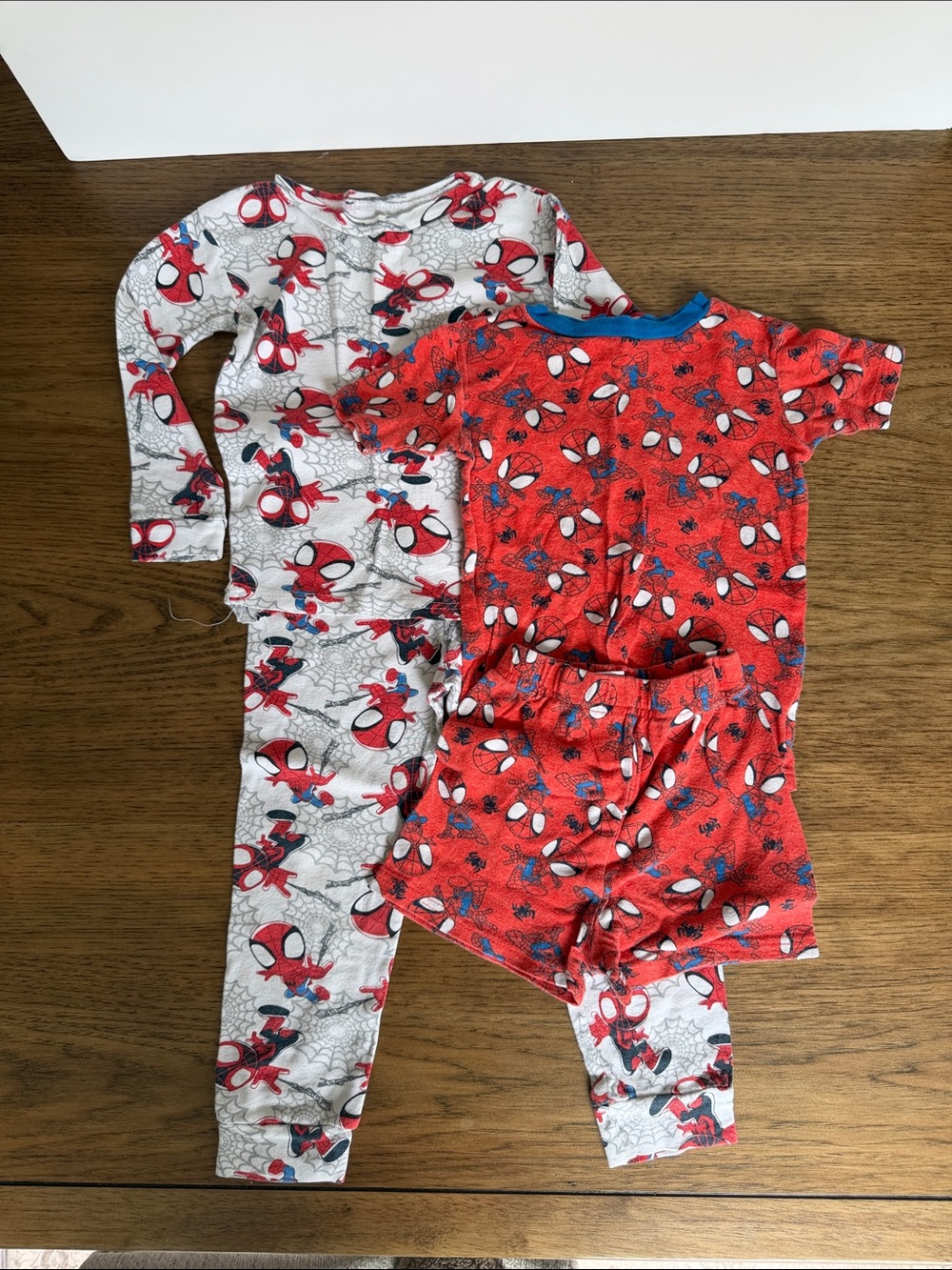 Spider-Man Kids Pajama Set - Red & White